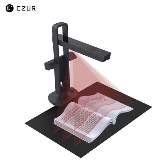 成者科技 (CZUR) Aura X Edu公式识别智能高拍仪 高速成册扫描免拆装 便携式侧补光票据高拍仪1600万像素