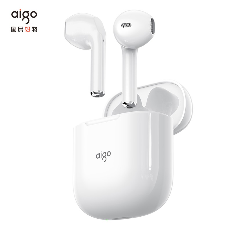 爱国者(aigo) T18 真无线半入耳式蓝牙耳机降噪 蓝牙5.1 超长续航跑步运动耳机迷你触控
